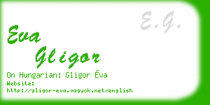 eva gligor business card