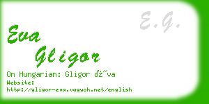 eva gligor business card